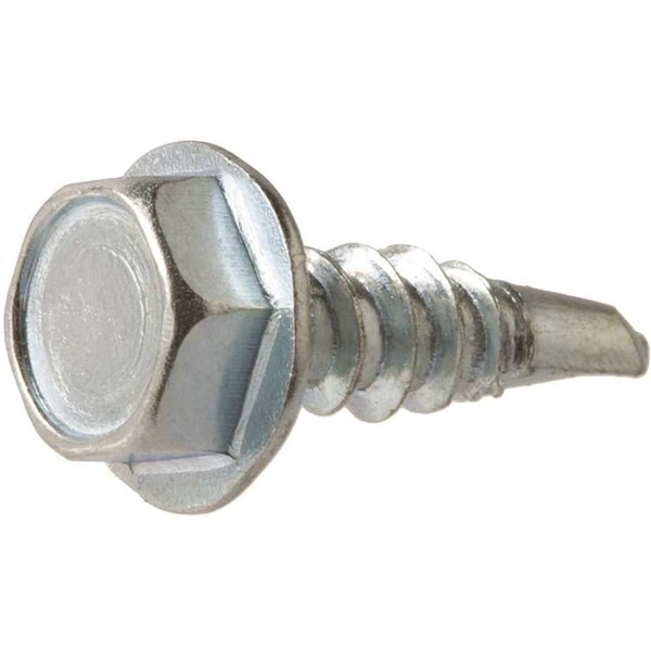 Everbilt 12 x 2 in. Hex Head Zinc Plated Sheet Metal Screw, 25PK